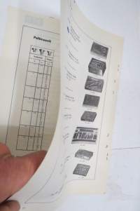 Bufo 80 pultit ja mutterit - valmistusvaiheet tangosta ruuviksi / mutteriksi, kuusioruuvit / mutterit, kruunumutterit, peltiruuvit -myyntiesite / sales brochure