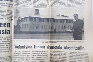 Lapin Kansa, 28.8.1968, Varsovan Liiton joukot poistetaan Tsekkoslovakiasta, Olli Isola katos Tuntsan kairaan, Sodankylän kunnan virastotalo ulosmitattu, ym.