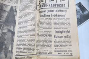 Lapin Kansa, 28.8.1968, Varsovan Liiton joukot poistetaan Tsekkoslovakiasta, Olli Isola katos Tuntsan kairaan, Sodankylän kunnan virastotalo ulosmitattu, ym.