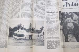 Lapin Kansa, 28.8.1968, Varsovan Liiton joukot poistetaan Tsekkoslovakiasta, Olli Isola katos Tuntsan kairaan, Sodankylän kunnan virastotalo ulosmitattu, ym.