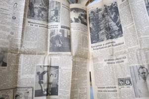 Lapin Kansa, 28.8.1968, Varsovan Liiton joukot poistetaan Tsekkoslovakiasta, Olli Isola katos Tuntsan kairaan, Sodankylän kunnan virastotalo ulosmitattu, ym.