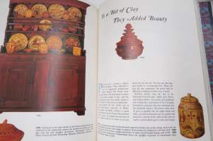 Treasury of American Design I-II - A Pictorial Survey of Popular Folk Arts -erittäin runsas kuvitus pohjois-amerikkalaisista käyttö- ja koriste-esineistä