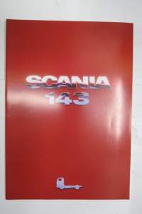 Scania 143 -myyntiesite / sales brochure