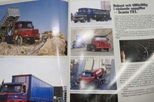 Scania T93 1989 -myyntiesite, ruotsinkielinen / sales brochure, in swedish
