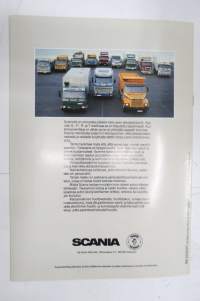 Scania T92 -myyntiesite, suomenkielinen / sales brochure, in finnish