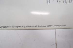 Scania T93 -myyntiesite, suomenkielinen / sales brochure, in finnish