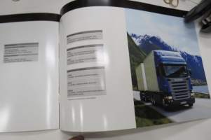 Scania voimalinjavaihtoehdot 2005 -myyntiesite / sales brochure