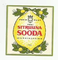 Sitruuna Sooda   -   juomaetiketti