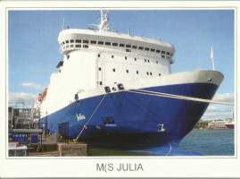 MS Julia Stella Lines 2008  - laivapostikortti  postikortti laivakortti kulkematon