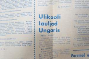 Tartu Riiklik Ülikool, 8.5.1968 -yliopiston tiedotuslehti