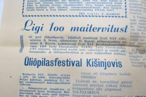 Tartu Riiklik Ülikool, 8.5.1968 -yliopiston tiedotuslehti