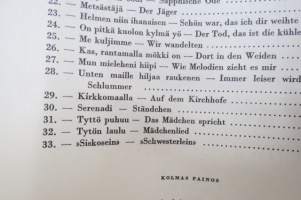 100 kuuluisaa yksinlaulua keskiäänelle pianon säestyksellä I vihko Beethoven, Brahms