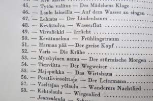 100 kuuluisaa yksinlaulua keskiäänelle pianon säestyksellä II vihko Löwe, Schubert