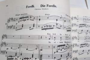 100 kuuluisaa yksinlaulua keskiäänelle pianon säestyksellä II vihko Löwe, Schubert