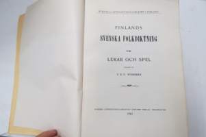 Finlands Svenska Folkdiktning VIII lekar och spel