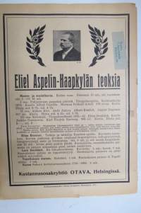 Suomen Kuvalehti 1917 nr 3, kansikuva Maggie Gripenberg