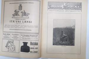 Suomen Kuvalehti 1917 nr 33, kansikuva kuutamosilhuetti