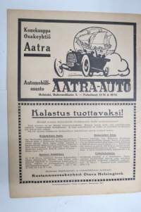 Suomen Kuvalehti 1917 nr 33, kansikuva kuutamosilhuetti