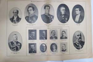 Suomen Kuvalehti 1917 nr 15, kansikuva Suomen senaatin talousosaston istunnosta