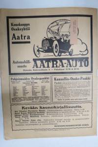 Suomen Kuvalehti 1917 nr 15, kansikuva Suomen senaatin talousosaston istunnosta