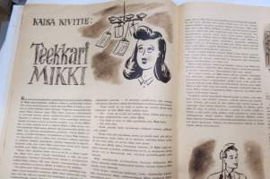 Urheilukuvasto 1949 nr 1, kansik. Kerttu Pehkonen, Kaarina kari, Joensuu-artikkeli, Arvo Vartia, Palkittuna Sun-Maid rusinoilla, Kiri-Veikot Galliassa, Otto Huhtanen