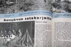 Peitsi 1957 nr 1, Maanpuolustusasioita käsittelevä lehti, 1. ilmestynyt numero, Isänmaallisia juhlia, Suomalaiset YK:n turvallisuusjoukoissa, Rovajärvi, Graf Spee