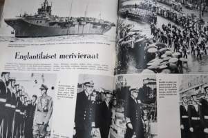 Peitsi 1957 nr 1, Maanpuolustusasioita käsittelevä lehti, 1. ilmestynyt numero, Isänmaallisia juhlia, Suomalaiset YK:n turvallisuusjoukoissa, Rovajärvi, Graf Spee