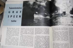 Peitsi 1957 nr 1, Maanpuolustusasioita käsittelevä lehti, 1. ilmestynyt numero, Isänmaallisia juhlia, Suomalaiset YK:n turvallisuusjoukoissa, Rovajärvi, Graf Spee
