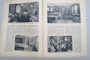 Suomen Kuvalehti 1919 nr 4, kansikuva Pikku-Maija tuiskusäässä, Naisemme vapauttamme vartioimassa, Suomen poikain Viroon (vapaussota) lähtö, Jääkäri Albert Penttilä
