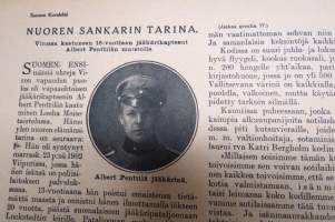 Suomen Kuvalehti 1919 nr 4, kansikuva Pikku-Maija tuskusäässä, Naisemme vapauttamme vartioimassa, Suomen poikain, Turkulainen nuori &quot;nuori laulu&quot; 10 -vuotias, ym.