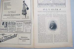 Suomen Kuvalehti 1919 nr 7, kansikuva Suomen lippu Narvan raatihuoneella, Suomen vanhin kirjanpainaja ja kirjainkustantaja G.V. Vilén, Valkoinen nousu Karjalassa, ym