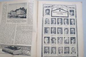 Suomen Kuvalehti 1919 nr 7, kansikuva Suomen lippu Narvan raatihuoneella, Suomen vanhin kirjanpainaja ja kirjainkustantaja G.V. Vilén, Valkoinen nousu Karjalassa, ym