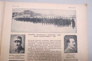 Suomen Kuvalehti 1919 nr 7, kansikuva Suomen lippu Narvan raatihuoneella, Suomen vanhin kirjanpainaja ja kirjainkustantaja G.V. Vilén, Valkoinen nousu Karjalassa, ym