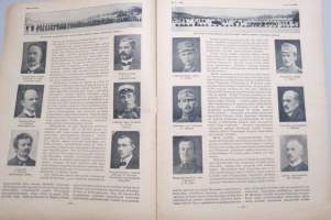 Suomen Kuvalehti 1919 nr 7, kansikuva Suomen lippu Narvan raatihuoneella, Suomen vanhin kirjanpainaja ja kirjainkustantaja G.V. Vilén, Valkoinen nousu Karjalassa, ym