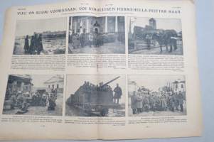 Suomen Kuvalehti 1919 nr 7, kansikuva Suomen lippu Narvan raatihuoneella, Suomen vanhin kirjanpainaja ja kirjainkustantaja G.V. Vilén, Valkoinen nousu Karjalassa, ym