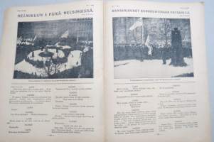Suomen Kuvalehti 1919 nr 7, kansikuva Suomen lippu Narvan raatihuoneella, Suomen vanhin kirjanpainaja ja kirjainkustantaja G.V. Vilén, Valkoinen nousu Karjalassa, ym