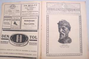 Suomen Kuvalehti 1919 nr 12, kansikuva Päävahdin vartioston juhlallinen vaihdos Helsingissä. Varsinas-Suomen suojeluskunnat, Viron sotalaivasto, ym.