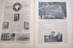 Suomen Kuvalehti 1919 nr 12, kansikuva Päävahdin vartioston juhlallinen vaihdos Helsingissä. Varsinas-Suomen suojeluskunnat, Viron sotalaivasto, ym.