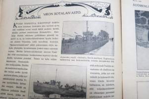 Suomen Kuvalehti 1919 nr 12, kansikuva Päävahdin vartioston juhlallinen vaihdos Helsingissä. Varsinas-Suomen suojeluskunnat, Viron sotalaivasto, ym.