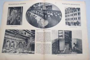 Suomen Kuvalehti 1919 nr 12, kansikuva Päävahdin vartioston juhlallinen vaihdos Helsingissä. Varsinas-Suomen suojeluskunnat, Viron sotalaivasto, ym.