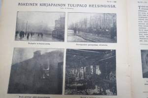Suomen Kuvalehti 1919 nr 12, kansikuva Päävahdin vartioston juhlallinen vaihdos Helsingissä. Varsinas-Suomen suojeluskunnat, Viron sotalaivasto, ym.