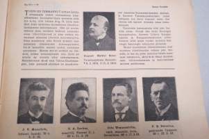 Suomen Kuvalehti 1919 nr 12, kansikuva Päävahdin vartioston juhlallinen vaihdos Helsingissä. Varsinas-Suomen suojeluskunnat, Viron sotalaivasto, ym.