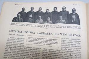 Suomen Kuvalehti 1919 nr 13, kansikuva Ruotsalainen tanssija Ronny Johansson, Arkkipiispa Nathan Söderblom, Vapaussodan kolme mainehikasta lapuanpäivää, ym.