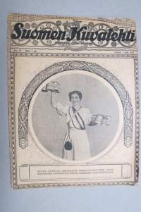 Suomen Kuvalehti 1919 nr 18, kansikuva Helmi Lindelof, Albert Gebhard 50-vuotias, Bunburismista, Lahden suojeluskunta, Uuden hallituksen jäsenet, ym.