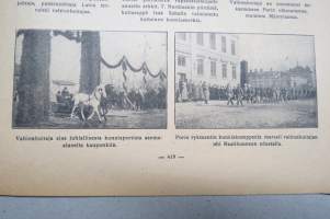 Suomen Kuvalehti 1919 nr 18, kansikuva Helmi Lindelof, Albert Gebhard 50-vuotias, Bunburismista, Lahden suojeluskunta, Uuden hallituksen jäsenet, ym.