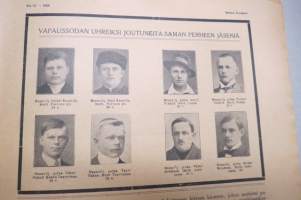 Suomen Kuvalehti 1919 nr 23, kansikuva Nalle sotamiehenä, Keisariverta -kuvaus nykyhetken Pietarista, Vapaussodan uhreiksi joutuneita saman perheen jäseniä, ym.
