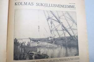 Suomen Kuvalehti 1919 nr 23, kansikuva Nalle sotamiehenä, Keisariverta -kuvaus nykyhetken Pietarista, Vapaussodan uhreiksi joutuneita saman perheen jäseniä, ym.