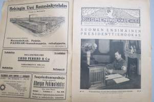 Suomen Kuvalehti 1919 nr 29, kansikuva Reipasta urheilua, Suomen ensimmäinen presidenttiehdokas, Vapaussotamme sankaripatsaat, Sodan salaisista arkistoista, ym.
