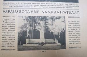Suomen Kuvalehti 1919 nr 29, kansikuva Reipasta urheilua, Suomen ensimmäinen presidenttiehdokas, Vapaussotamme sankaripatsaat, Sodan salaisista arkistoista, ym.