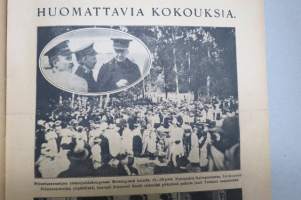 Suomen Kuvalehti 1919 nr 31, kansikuva, Suomen ensimmäinen presidentti K.J. Ståhlberg, Uuden Suomen rakennustyötä, Englantilainen vieras, Sikermä valiomaisemille, ym
